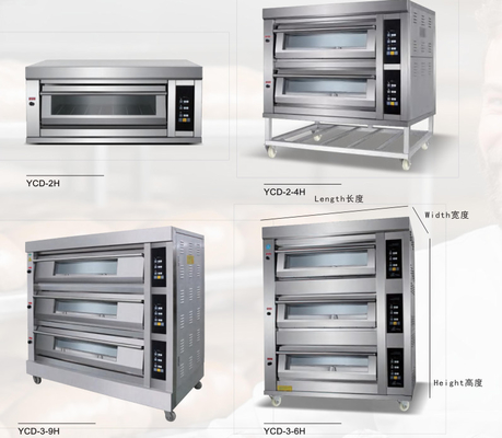 Komercyjny elektryczny piekarnik gazowy 380 V chleb do pizzy 6,6 kW