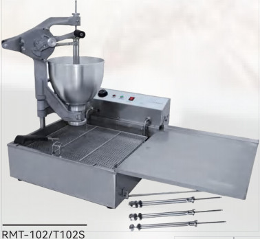 Reklama Mini Donut Maker | Automatyczna maszyna do pączków | Zestaw 3 dysz | Stal nierdzewna