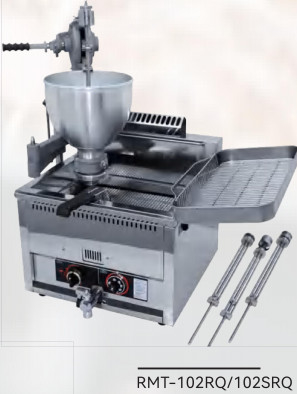 Reklama Mini Donut Maker | Automatyczna maszyna do pączków | Zestaw 3 dysz | Stal nierdzewna