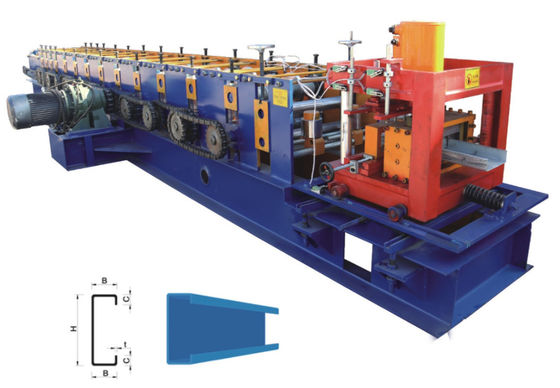 7,5KW C Maszyna do formowania rolek płatwi C Kanałowe wykrawanie hydrauliczne