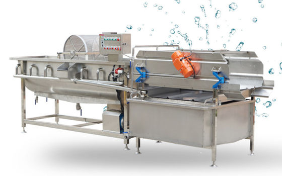 4,2 kW pralka z bąbelkami owocowymi 1500 kg / hz urządzeniem do usuwania zanieczyszczeń