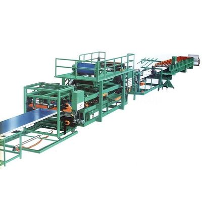 20T Green Sandwich Panel Maszyna do formowania rolek 6m / min